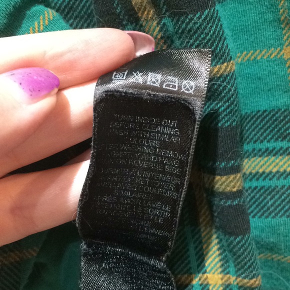 ASOS Green Black Plaid Mini Skater Skirt - Picture 8 of 8